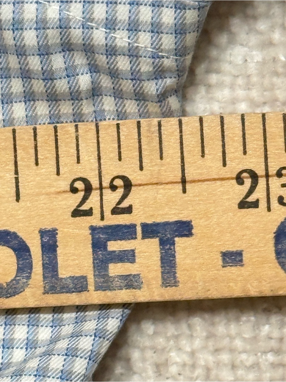 Brooks Brothers 1818 Regent 16 33 Blue Gingham French Cuff Shirt Old Money - Picture 5 of 7
